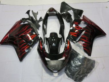 96-07 Rot Glänzend Flamme CBR1100XX Motorrad Verkleidung