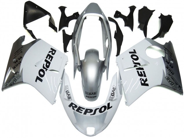 96-07 Silberweiß Repsol CBR1100XX Motorrad Verkleidung