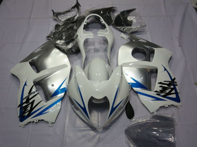 97-07 Blauweiß & Silber GSXR 1300 Motorrad Verkleidung 97-07 Blauweiß & Silber GSXR 1300 Motorrad Verkleidung