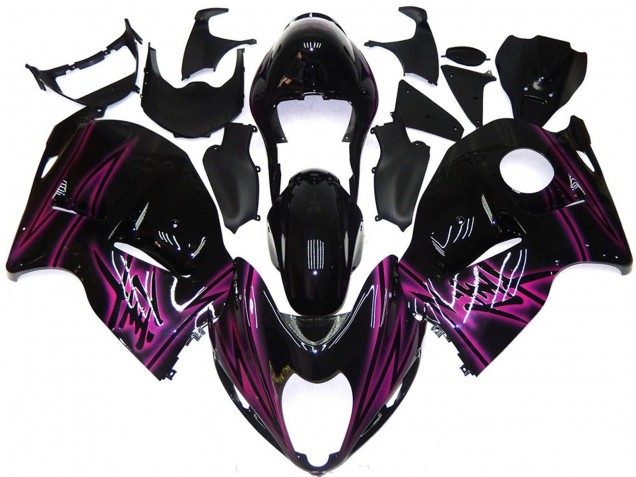 97-07 Custom Schwarz Gloss Mit Pink GSXR 1300 Motorrad Verkleidung