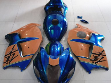 97-07 Glänzend Blau & Braun GSXR 1300 Motorrad Verkleidung
