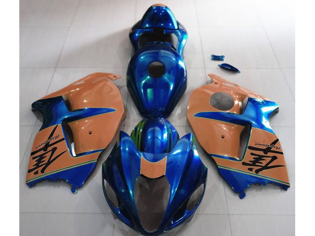 97-07 Glänzend Blau & Braun GSXR 1300 Motorrad Verkleidung