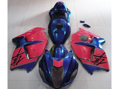 97-07 Glänzend Blau & Rot GSXR 1300 Motorrad Verkleidung