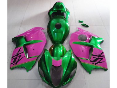 97-07 Glänzend Grün & Pink GSXR 1300 Motorrad Verkleidung
