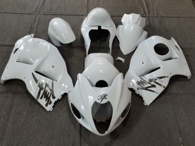97-07 Glänzend Weiß OEM Stil Mit Silbernen Aufklebern GSXR 1300 Motorrad Verkleidung