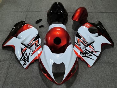 97-07 Glänzend Weiß & Orange GSXR 1300 Motorrad Verkleidung