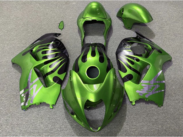 97-07 Grün & Schwarz GSXR 1300 Motorrad Verkleidung 97-07 Grün & Schwarz GSXR 1300 Motorrad Verkleidung