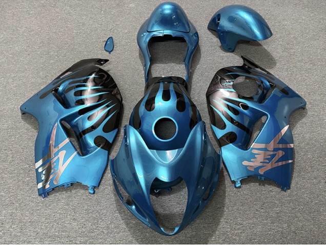 97-07 Himmelblau & Schwarz GSXR 1300 Motorrad Verkleidung