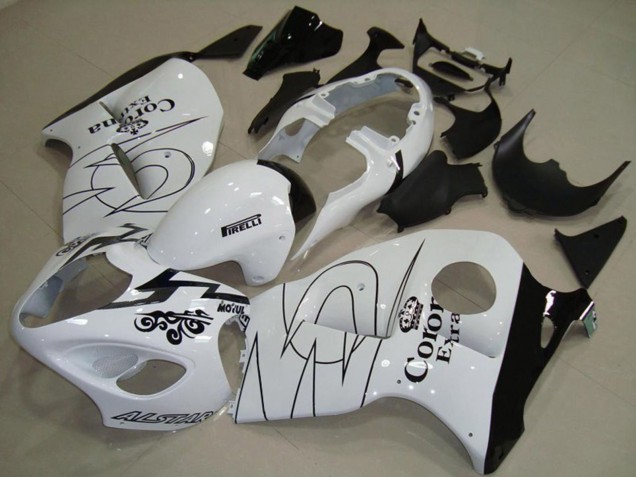 97-07 Weiß Mit Grün GSXR 1300 Motorrad Verkleidung