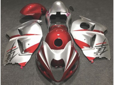 97-07 Rot Glänzend & Silber GSXR 1300 Motorrad Verkleidung