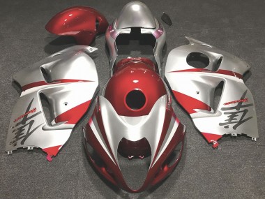 97-07 Rot Glänzend & Silber GSXR 1300 Motorrad Verkleidung