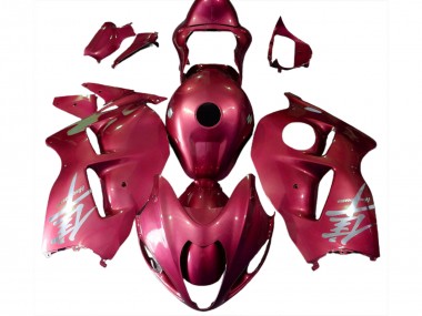 97-07 Rot Glänzend & Silbernes Logo GSXR 1300 Motorrad Verkleidung