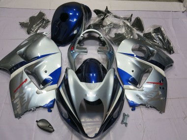 97-07 Silber & Blau GSXR 1300 Motorrad Verkleidung