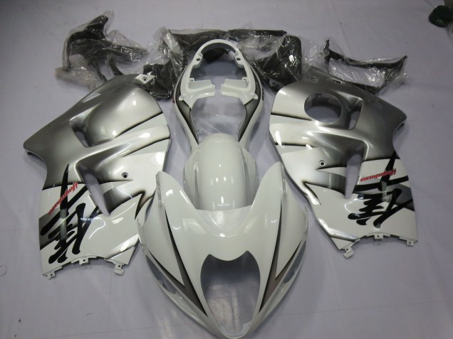 97-07 Weiß & Silber GSXR 1300 Motorrad Verkleidung