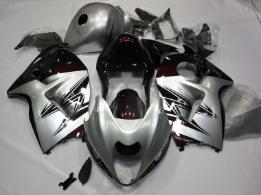 97-07 Silber & Tiefrot GSXR 1300 Motorrad Verkleidung