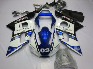 98-02 Blau & Silber R6 Motorrad Verkleidung