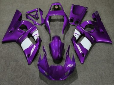 98-02 Dunkelviolett & Weiß R6 Motorrad Verkleidung