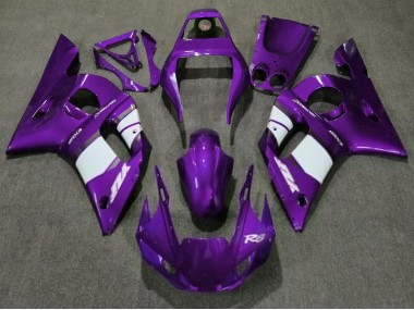 98-02 Dunkelviolett & Weiß R6 Motorrad Verkleidung