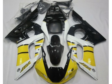 98-02 Glänzendes Gelb & Schwarz R6 Motorrad Verkleidung
