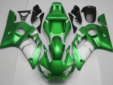 98-02 Grün-Weiß R6 Motorrad Verkleidung