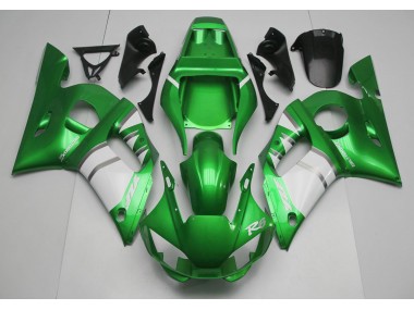 98-02 Grün-Weiß R6 Motorrad Verkleidung