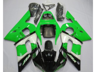 98-02 Grün Weiß & Schwarz R6 Motorrad Verkleidung