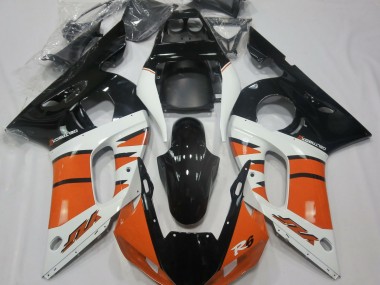 98-02 Orange Glänzend & Schwarz R6 Motorrad Verkleidung