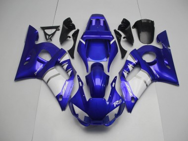 98-02 Silber Weiß & Blau R6 Motorrad Verkleidung