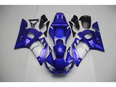 98-02 Silber Weiß & Blau R6 Motorrad Verkleidung