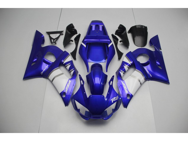 98-02 Silber Weiß & Blau R6 Motorrad Verkleidung 98-02 Silber Weiß & Blau R6 Motorrad Verkleidung