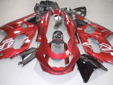 98-07 Aufkleber In Glänzendem Rot & Weiß YZF600 Motorrad Verkleidung