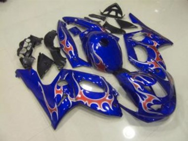 98-07 Blaurot & Silber Glänzend YZF600 Motorrad Verkleidung