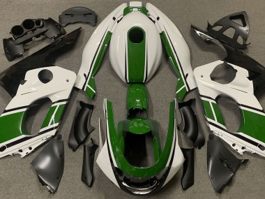 98-07 Glänzend Weiß & Dunkelgrün YZF600 Motorrad Verkleidung