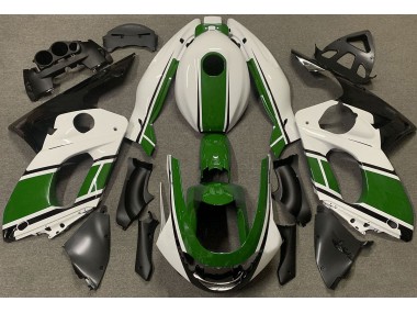 98-07 Glänzend Weiß & Dunkelgrün YZF600 Motorrad Verkleidung