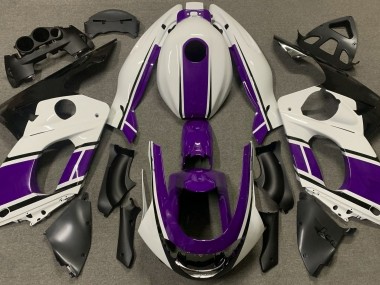98-07 Glänzend Weiß & Dunkelviolett YZF600 Motorrad Verkleidung