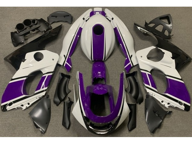 98-07 Glänzend Weiß & Dunkelviolett YZF600 Motorrad Verkleidung