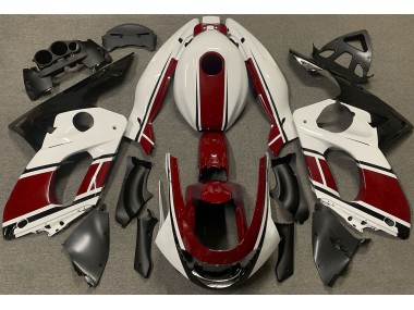 98-07 Glänzend Weiß & Tiefrot YZF600 Motorrad Verkleidung