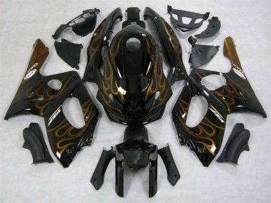 98-07 Gold Flamme Glänzend YZF600 Motorrad Verkleidung