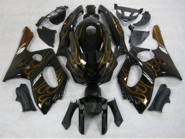 98-07 Gold Flamme Glänzend YZF600 Motorrad Verkleidung