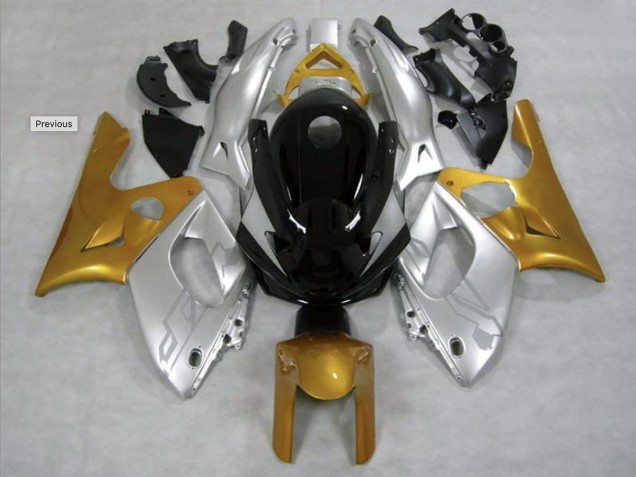 98-07 Gold & Silber Glänzend YZF600 Motorrad Verkleidung
