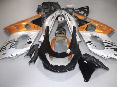 98-07 Orange Glänzend Silber & Schwarz YZF600 Motorrad Verkleidung