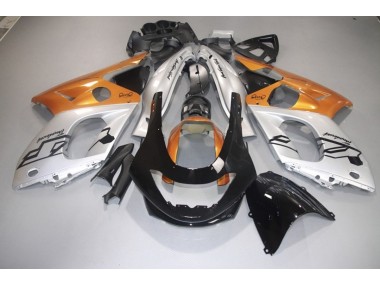 98-07 Orange Glänzend Silber & Schwarz YZF600 Motorrad Verkleidung