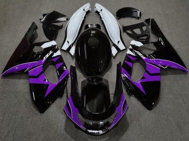 98-07 Schwarz Glanz Lila & Weiß YZF600 Motorrad Verkleidung