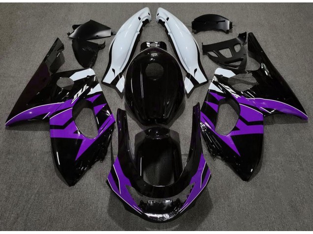 98-07 Schwarz Glanz Lila & Weiß YZF600 Motorrad Verkleidung