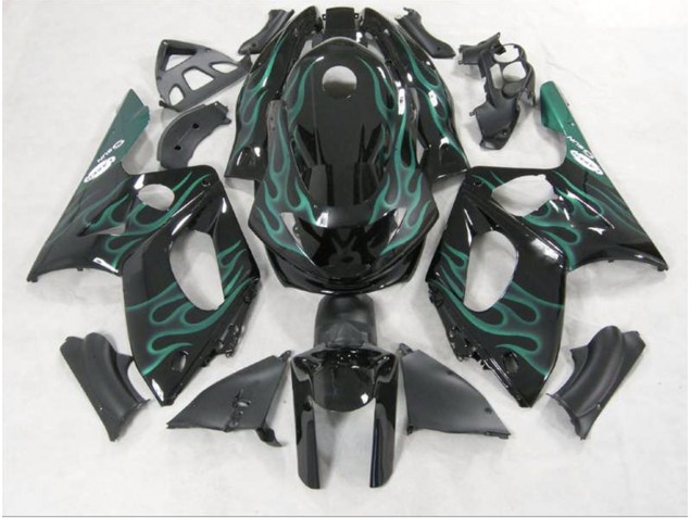 98-07 Smaragdgrün Flame YZF600 Motorrad Verkleidung