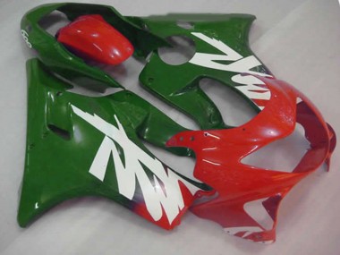 99-00 Grün-Rot-Weiß-Aufkleber CBR600 F4 Motorrad Verkleidung