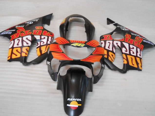 99-00 Matt Orange Schwarz & Rot CBR600 F4 Motorrad Verkleidung