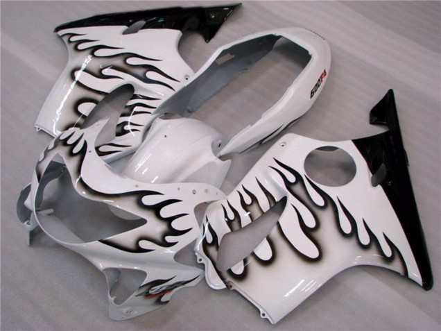 99-00 Weiß & Schwarz Flamme CBR600 F4 Motorrad Verkleidung 99-00 Weiß & Schwarz Flamme CBR600 F4 Motorrad Verkleidung