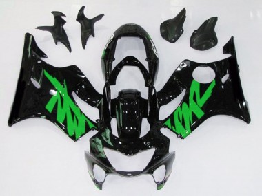 99-00 Schwarz Glänzend & Grün CBR600 F4 Motorrad Verkleidung