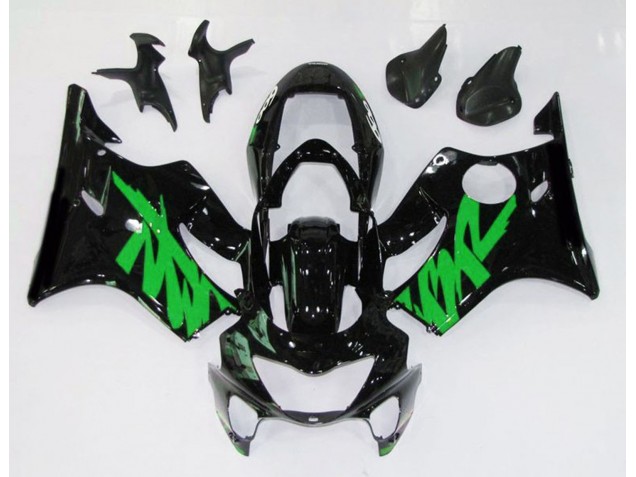 99-00 Schwarz Glänzend & Grün CBR600 F4 Motorrad Verkleidung 99-00 Schwarz Glänzend & Grün CBR600 F4 Motorrad Verkleidung